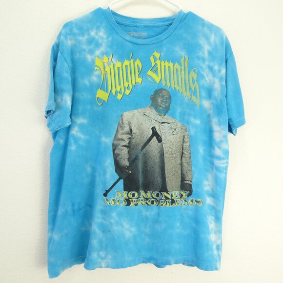 The Notorious B.I.G. Tye Dyed Blue Men's Medium - Picture 1 of 6